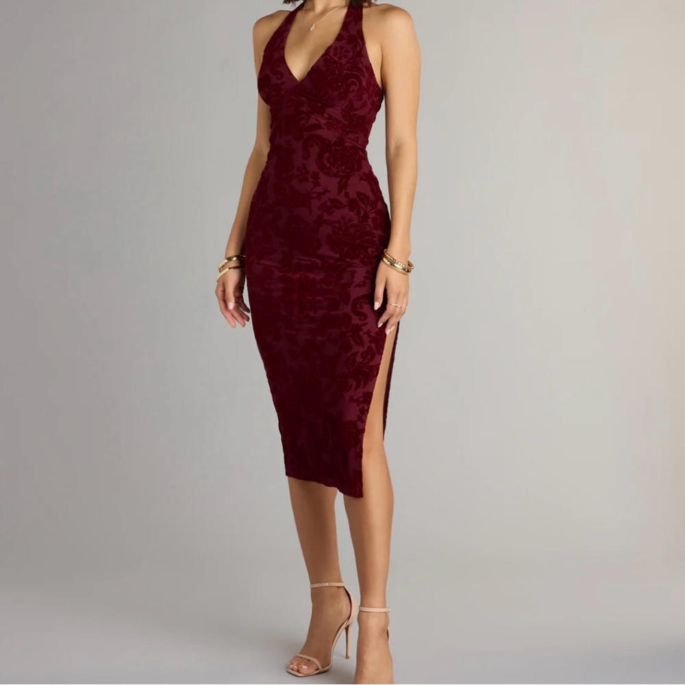 Windsor Burgundy Midi Dress